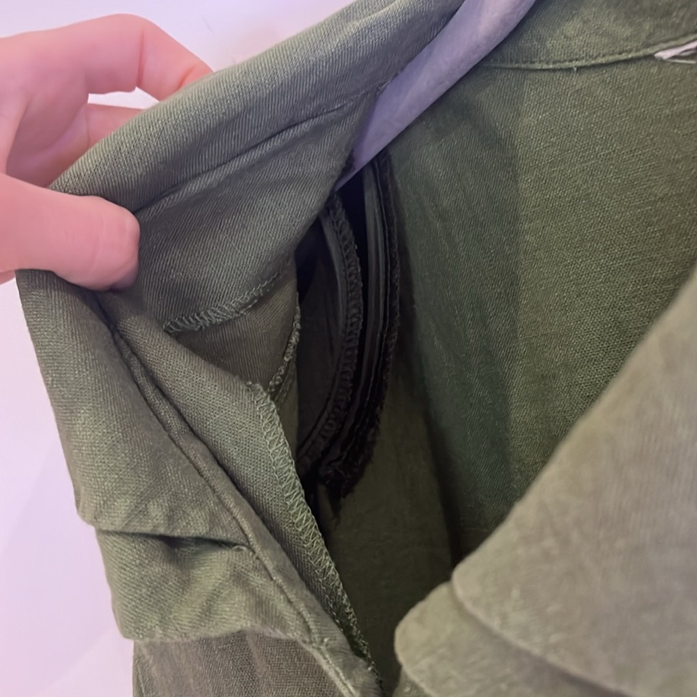 Green Button Down - image 4